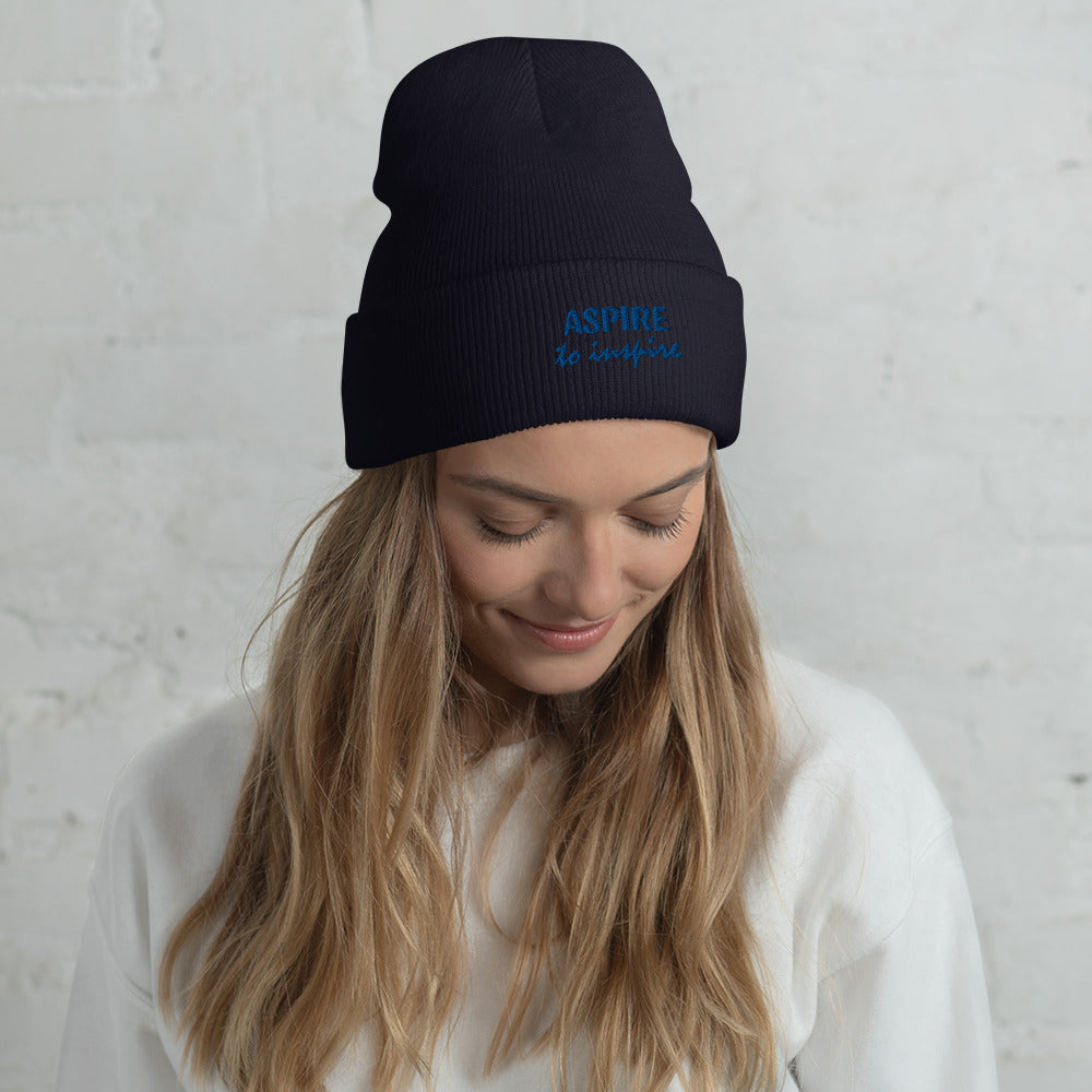 Aspire to Inspire ~ Cuffed Beanie