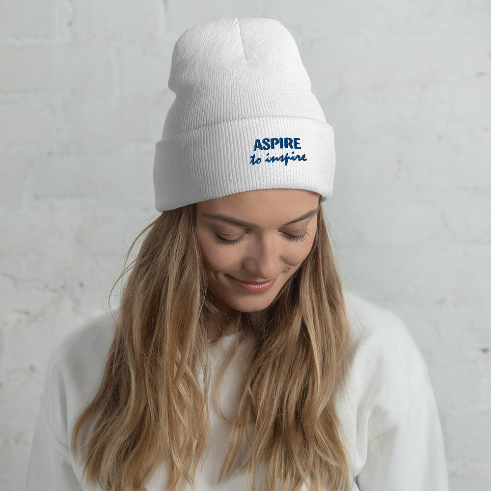 Aspire to Inspire ~ Cuffed Beanie