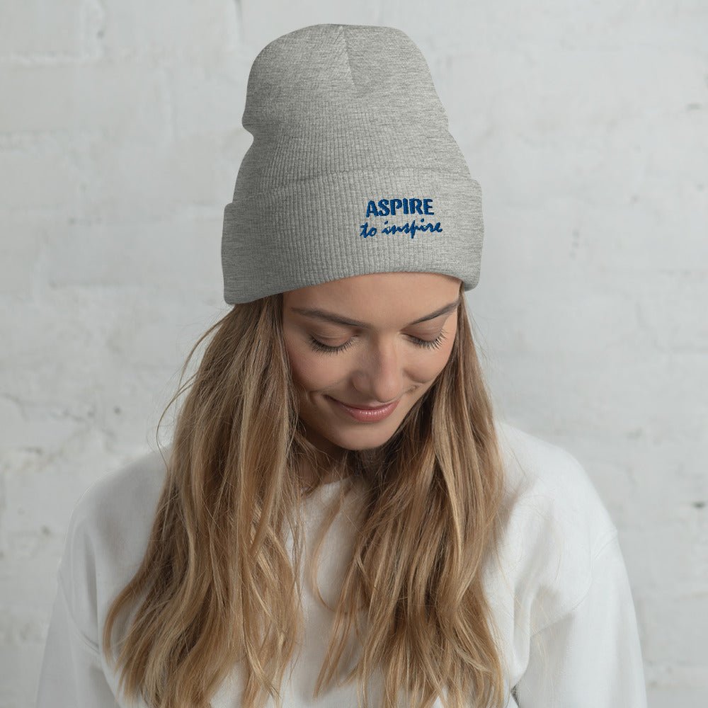 Aspire to Inspire ~ Cuffed Beanie